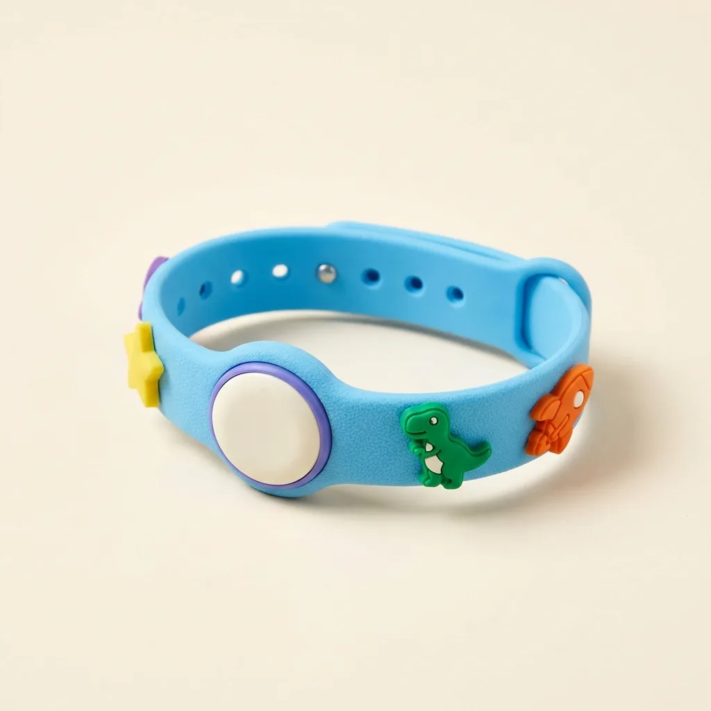 Be Closer Band kids GPS bracelet in Sky Blue